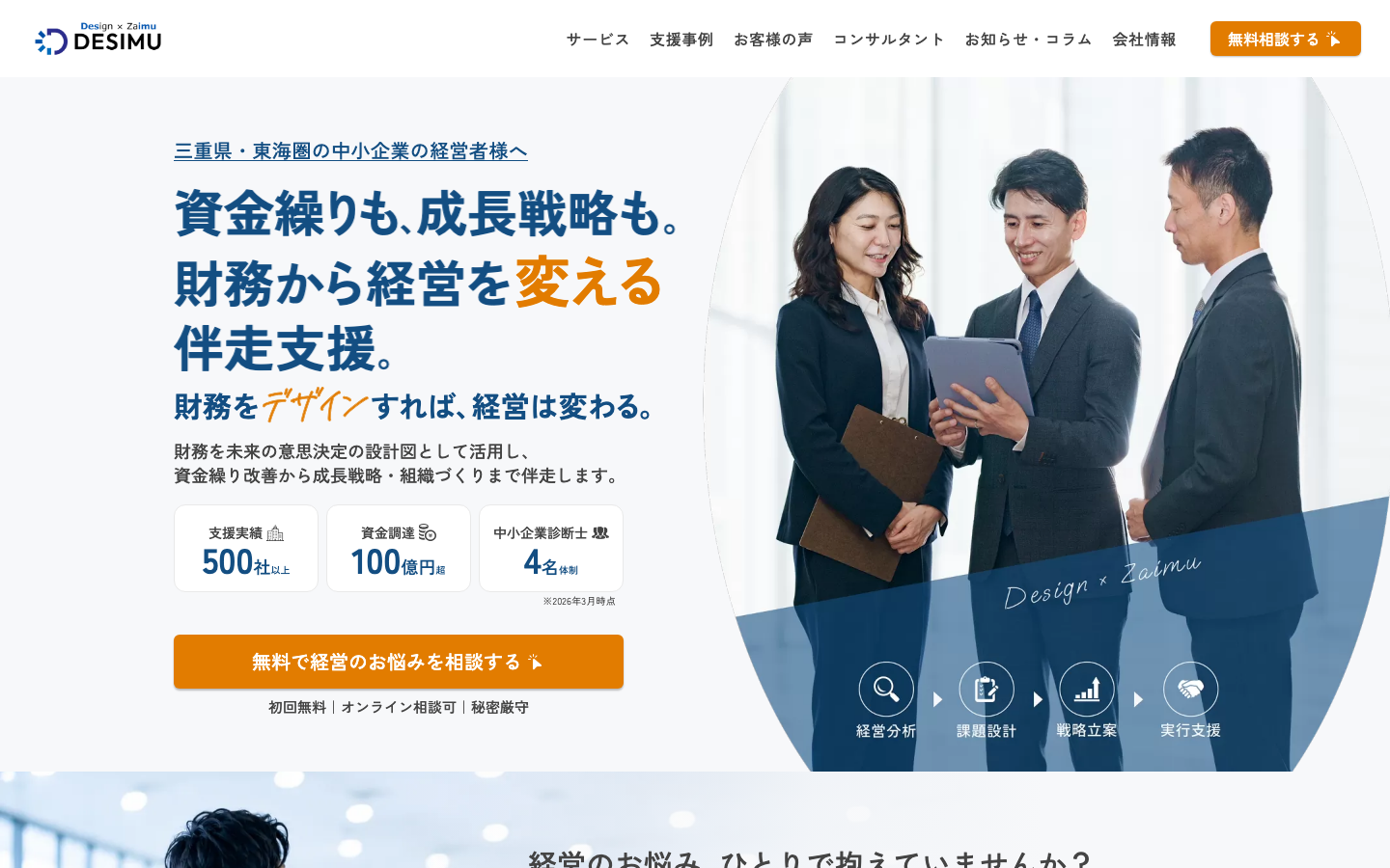 合同会社デザイムのコーポレートサイト